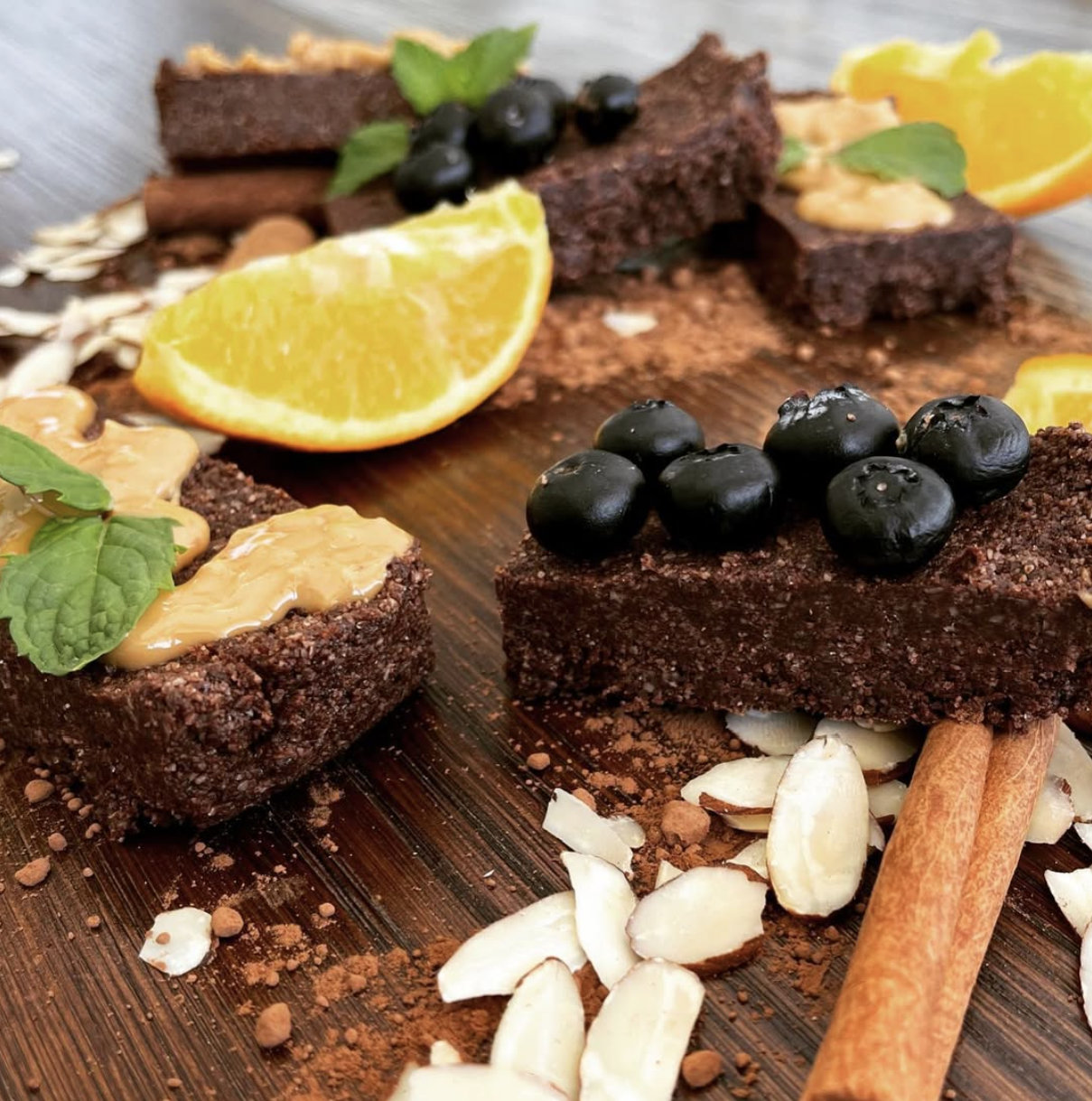 Barras de cacao con almendras